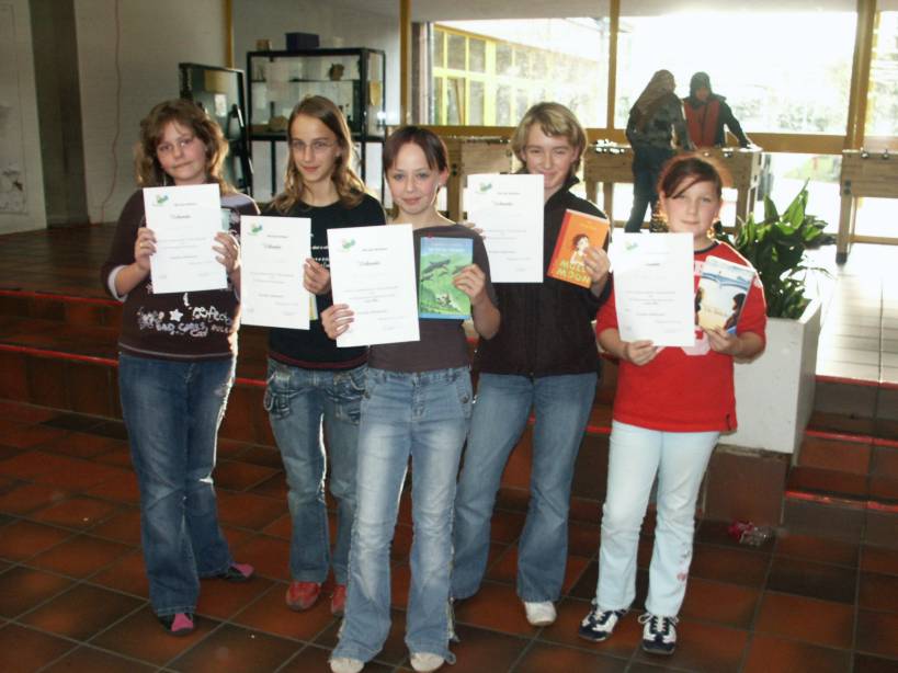 Sieger des Vorlesewettbewerbs