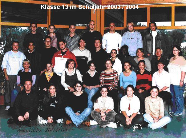 Das Foto entstand im Sommer 2003 in der Mensa.
