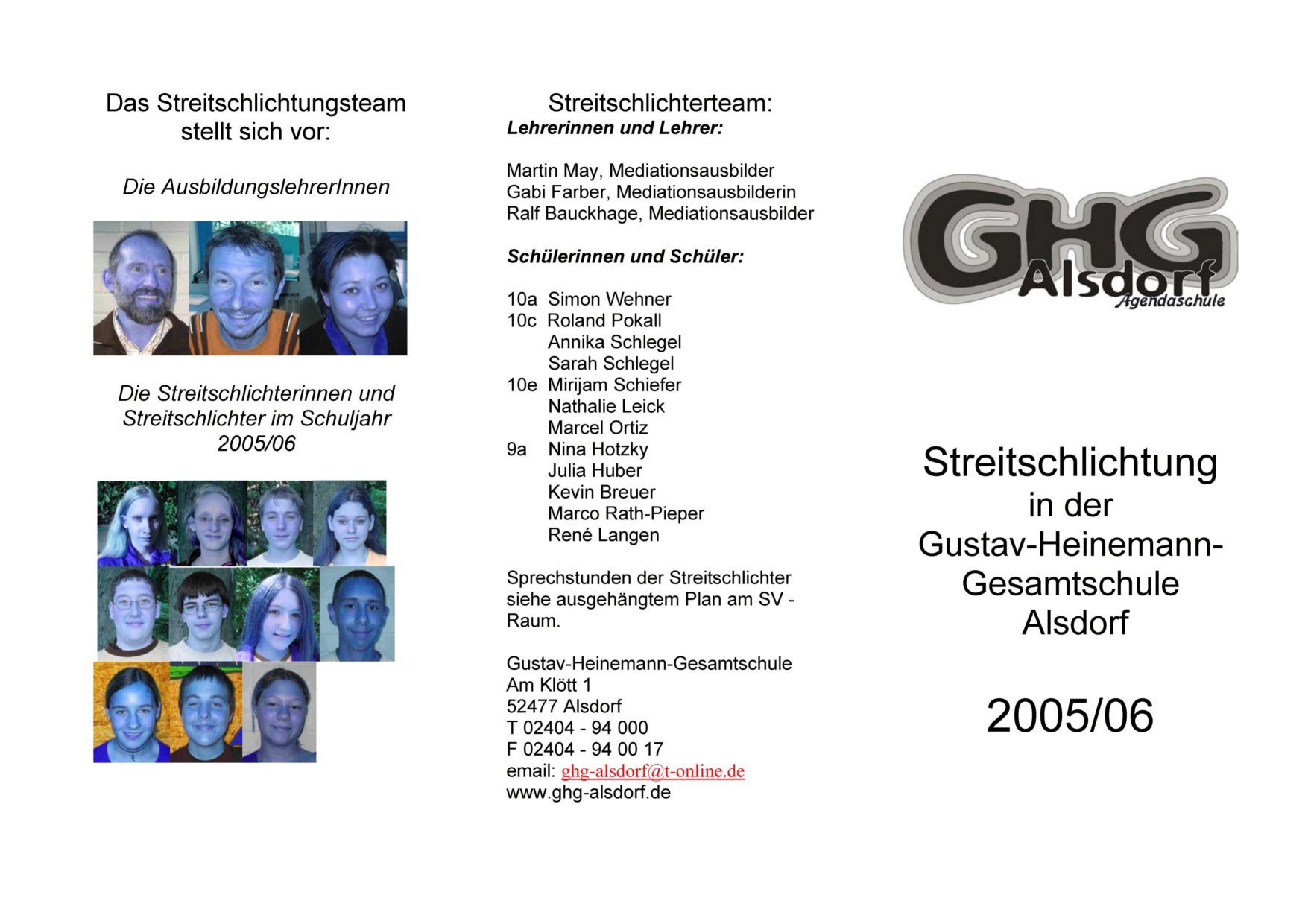 Schüler schlichten den Streit unter Ihresgleichen, soweit er den Erziehungsprozess stört. Einen stärkeren Sinn für Zusammenarbeit und für die Schulgemeinschaft entwickeln. Das Schulklima verbessern, indem Spannungen und Feindseligkeiten vermindert werden. Schülerbeteiligung steigern und ihre Führungseigenschaften stärken. Kommunikation, kritisches Denken und Fertigkeiten für das Leben entwickeln. Schüler-Schüler-Beziehungen und Schüler-Lehrer-Beziehungen verbessern. Selbstachtung aufbauen.