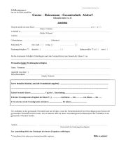 Aufnahmeformular Oberstufe