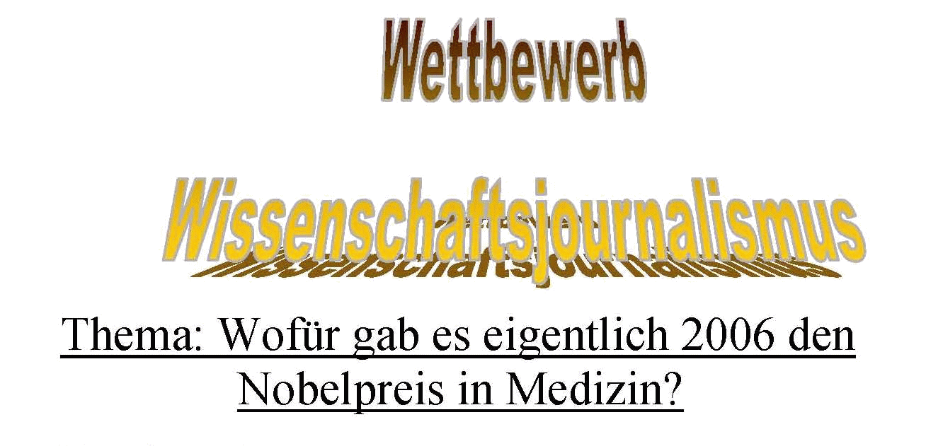 Wettbewerb Journalismus